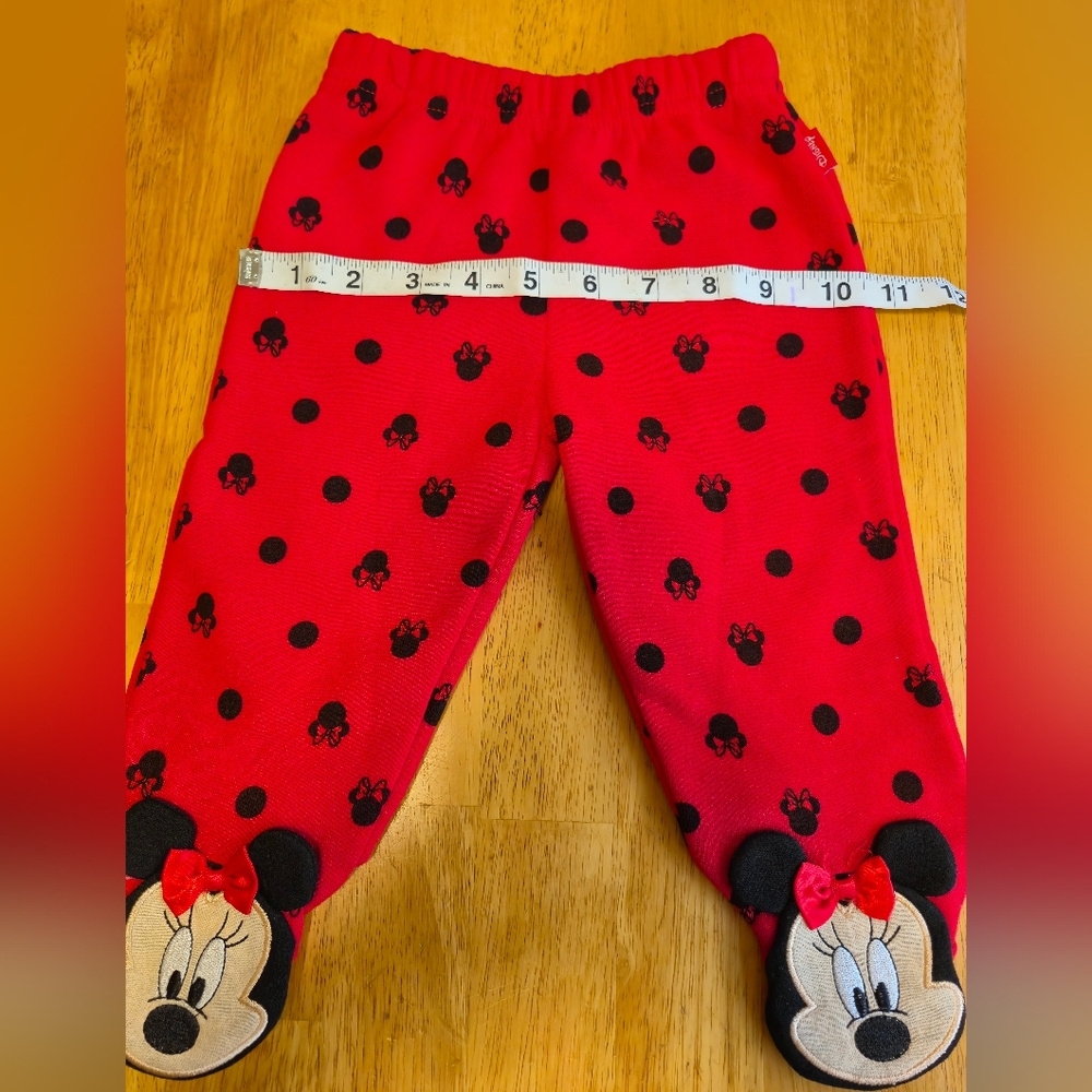 Disney Red Minnie Mouse‎ Pajama Bottoms - Picture 2 of 5